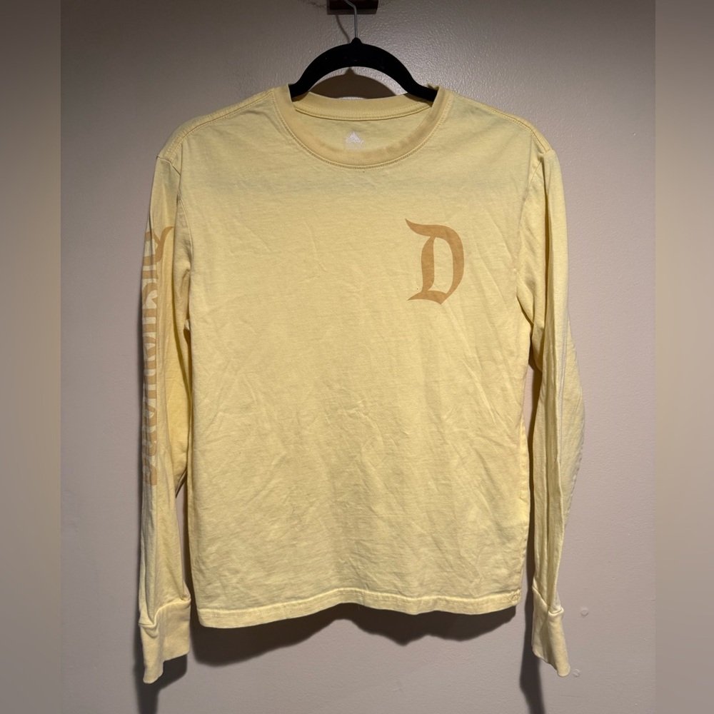 Disney Parks Disneyland Resort Yellow Long Sleeve Shirt Size XS